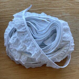 White Eyelet Lace Trim